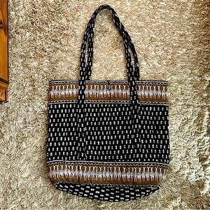 HOST PICK 🌹Vera Bradley Quilted Tote Bag •. Safari Zebra Print • LIKE NEW 🦓